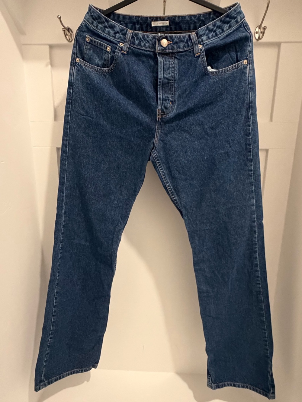 Halogen 10 L Women’s  Straight Jeans in Indigo Blue Denim